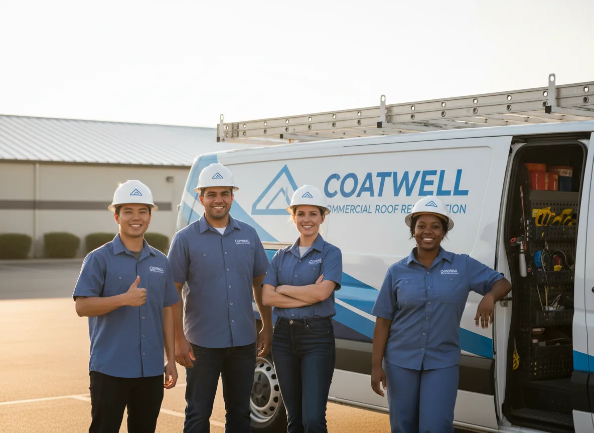 Commercial roof coating company in Stout, IA
